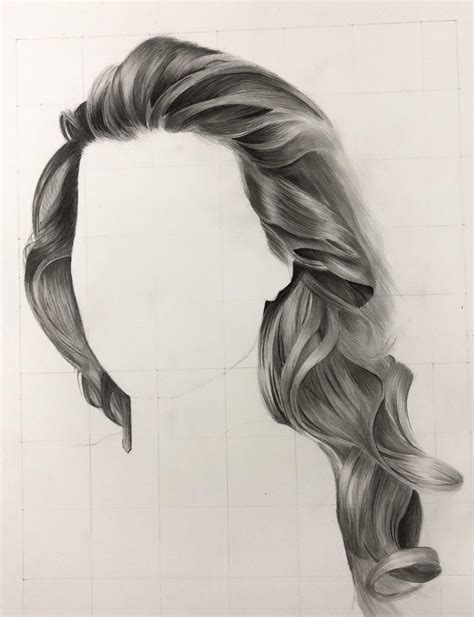 Wavy Hair Sketch