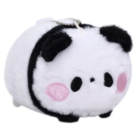 Super Soft Mochii Cute Panda Plush Japanese Squishy Plushie Toy Kawaii Bear Black White 3.5