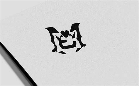 Modern M & E Logo Design on Behance