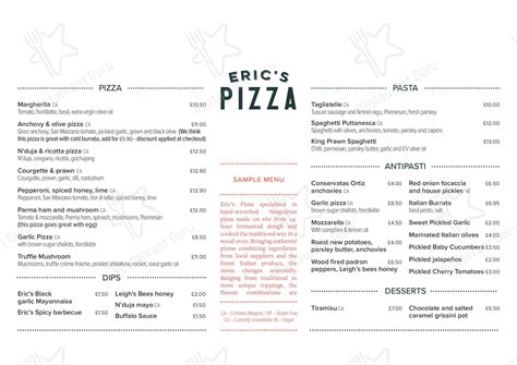 Menu at Yalm Food Hall pub & bar, Norwich