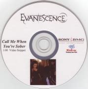 Call Me When You're Sober Single - The Evanescence Reference