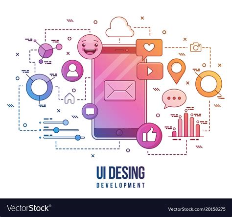 Flat for ui-ux design web Royalty Free Vector Image