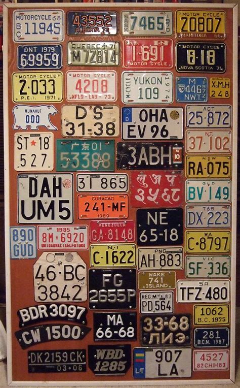 MOTORCYCLE PLATES ---DISPLAY BOARD #1, CANADIAN and MORE F… | Flickr
