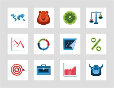 set economy chart 3713570 Vector Art at Vecteezy