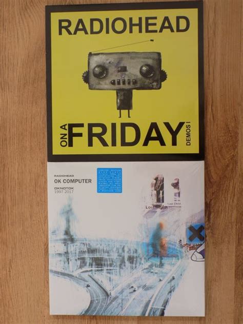 Radiohead " Ok Computer " Blue vinyl triple LP & " On A Friday Demos 1 ...