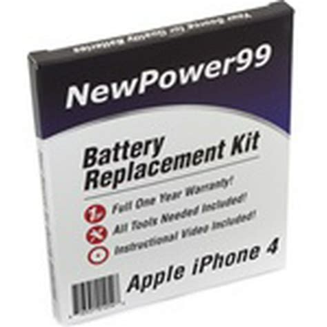 Apple iPhone 4 Battery Replacement Kit with Tools, Video Instructions ...