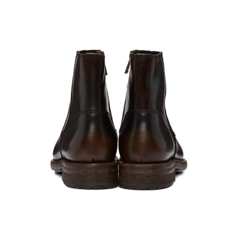 Belstaff Black Vintage Markham Boots, $395 | SSENSE | Lookastic