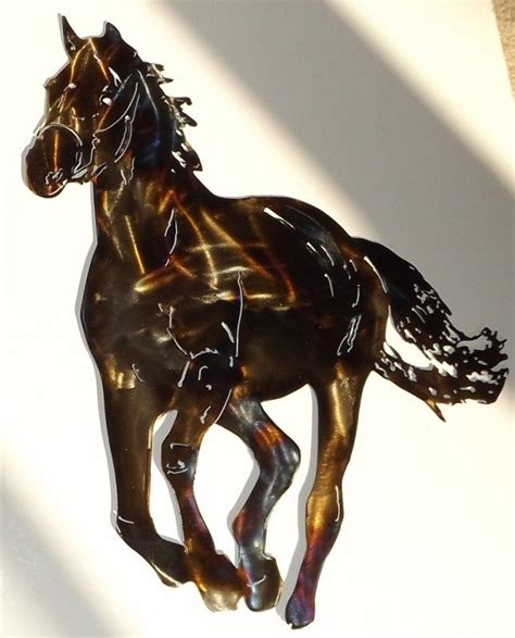 Hand Made Running Horse Metal Wall Art Sculpture by Superior Iron-Artz Llc | CustomMade.com