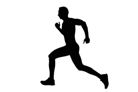 Man runner silhouette Stock Photos, Royalty Free Man runner silhouette Images | Depositphotos