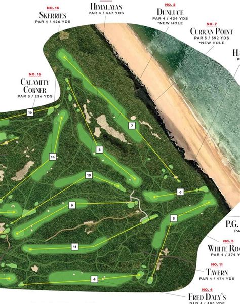 Royal Portrush course map: Open Championship 2019