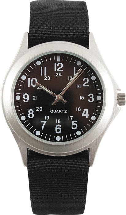 Black - Quartz Military Style Watch - Galaxy Army Navy