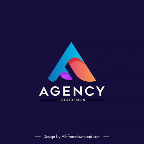 Agency logo elegant modern stylized text Vectors images graphic art designs in editable .ai .eps ...