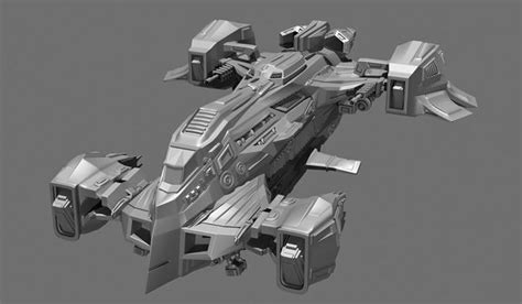 Spaceship 3D model 3D printable | CGTrader