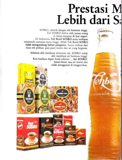 Iklan Teh Dus Botol Sosro (Sarinah_No.159 Th.III, Oktober 1988) – warungarsip.co