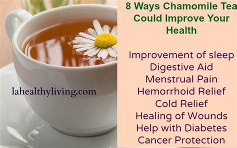 8 Ways Chamomile Tea Could Improve Your Health - LA Healthy Living