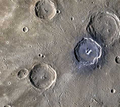 NASA MESSENGER Image of Mercury: Crater Bronte - SpaceRef