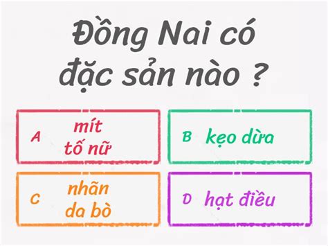 Đố vui 1 - Quiz