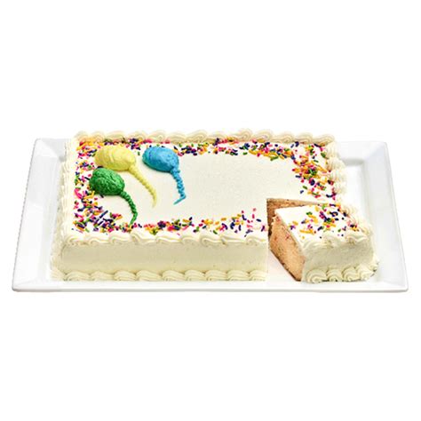 Meijer Confetti Cake with Vanilla Buttercream Frosting, 1/4 Sheet Cakes ...