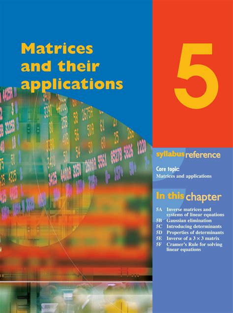 SOLUTION: Matrices and their applications textbook - Studypool