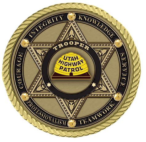 Utah Highway Patrol Trooper Medallion