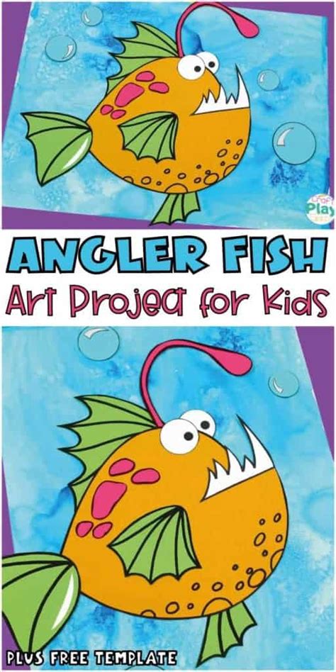 Angler Fish Craft Project For Kids - Craft Play Learn