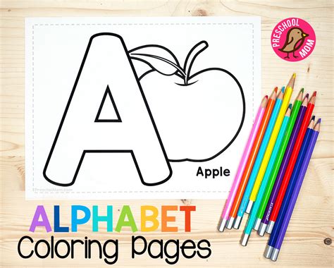 free color by letter printables for kindergarten printable templates - alphabet coloring pages ...