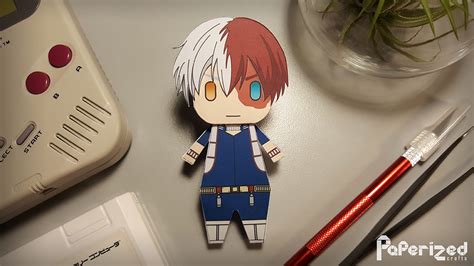 My Hero Academia: Shoto Todoroki Paperized | Paperized Crafts