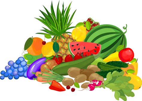 Fruits And Vegetables Clipart - soakploaty