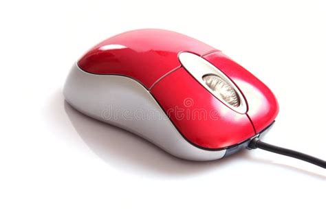 Red computer mouse stock photo. Image of modern, path - 8031614