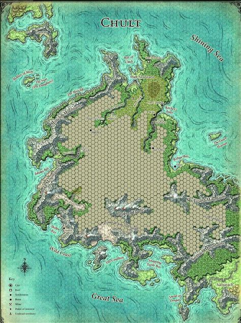 Tomb Of Annihilation Chult Map - Maps For You