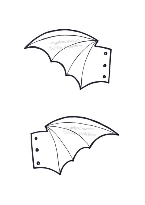 DIY Bat Wings Shoe + FREE Template [Video Tutorial] | Bat wings, Wing ...