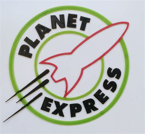 PLANET EXPRESS LOGO WALL ART by Ogama Industries | Download free STL model | Printables.com