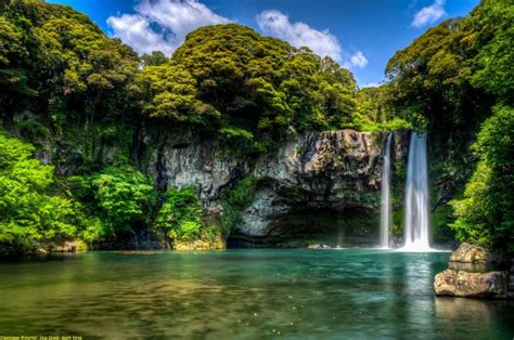 Cheonjiyeon Waterfall, Jeju Island, Korea | Great places to travel, Waterfall, Waterfalls backyard