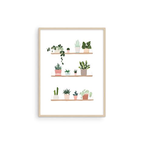 Plant Pictures Wall Art Succulent Art Wall Decor by Haus and Hues Plant ...