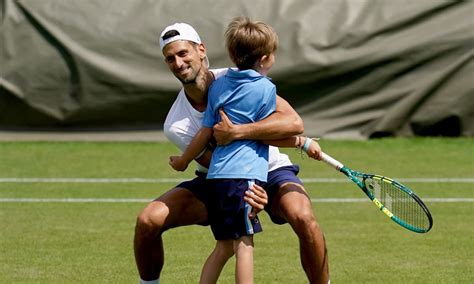 Novak Djokovic messes around with son Stefan at Wimbledon: See the ...