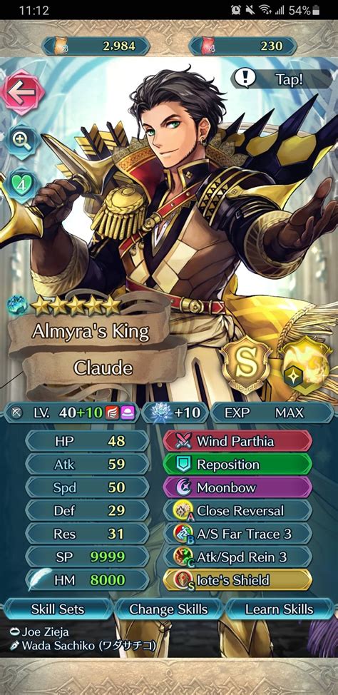 the golden deer leader is finished! (+10 B!Claude) : r/FireEmblemHeroes