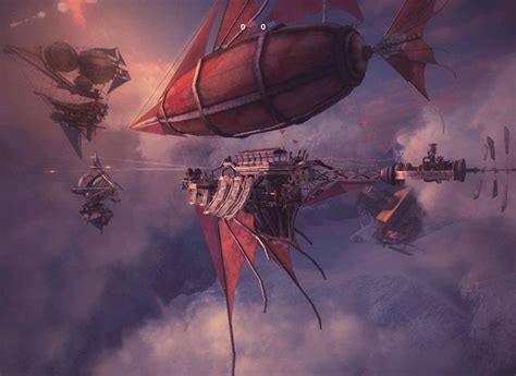 Cyberpunk Airships Hd Wallpaper posted by John Anderson