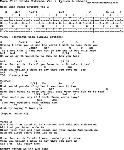 words of love guitar chords - Wordslup