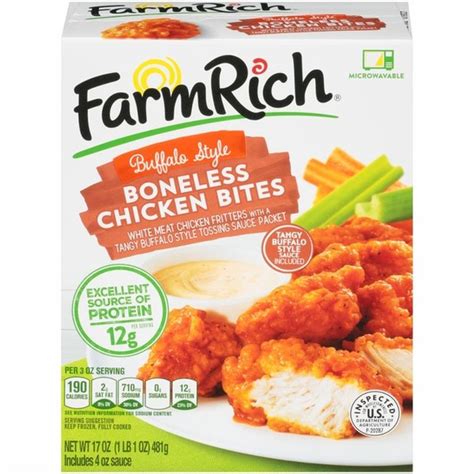 Farm Rich Buffalo Style Boneless Chicken Bites (17 oz) - Instacart