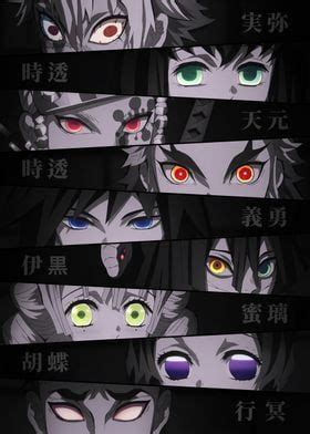 an anime character with different colored eyes