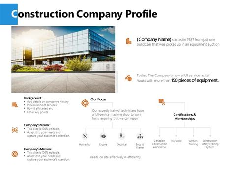 Construction Company Profile J231 Ppt Powerpoint Presentation Diagram | PowerPoint Templates ...