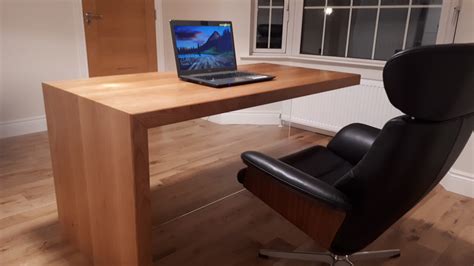 Oak & Glass Home Office Desk – Shane Tubrid Furniture by Design