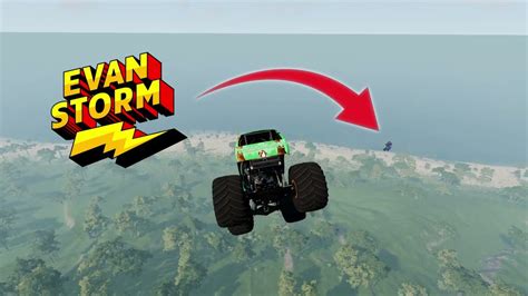 I Challenged Evan Storm to a Downhill Race Using Our Custom Monster Trucks! (BeamNG.drive) - YouTube