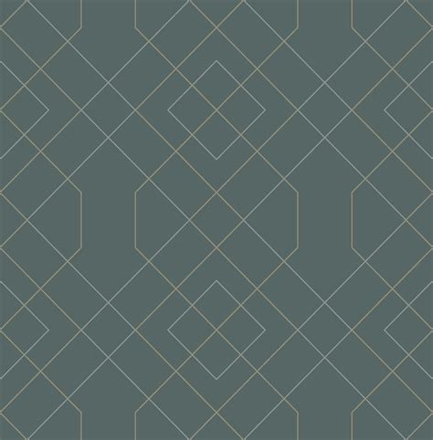 2964-25911 - Ballard Teal Geometric Wallpaper - by A-Street Prints