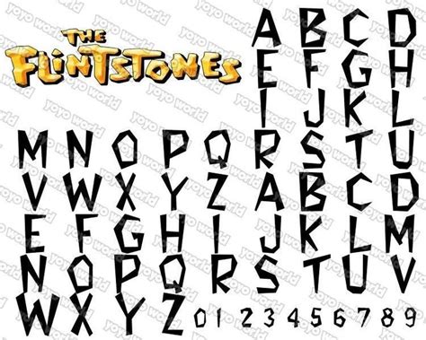 Flintstones Font, Flintstones Svg, Flintstones Font Svg, Flintstones ...