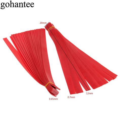 10pcs/lot Red Natural Latex Slingshots Flat Rubber Band Strong Elastic ...