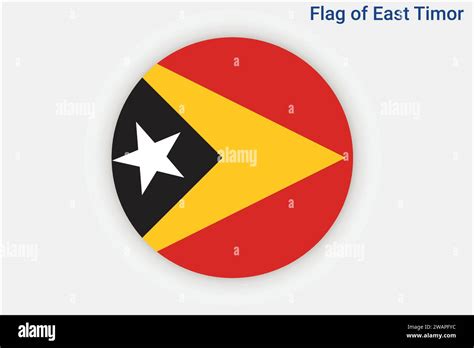 High detailed flag of East Timor. National East Timor flag. Asia. 3D ...