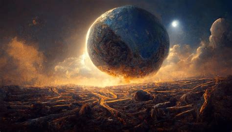 Premium Photo | Destruction of planets concept art illustration background image