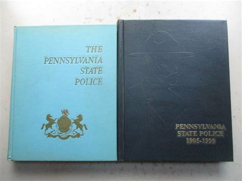 TWO Pennsylvania State Police History Books 1905-1990, 1905-1969 ...