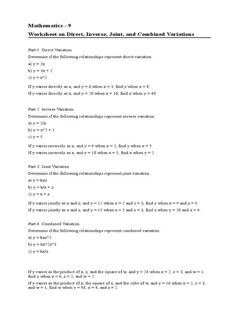 VARIATIONS | PDF | Mathematics